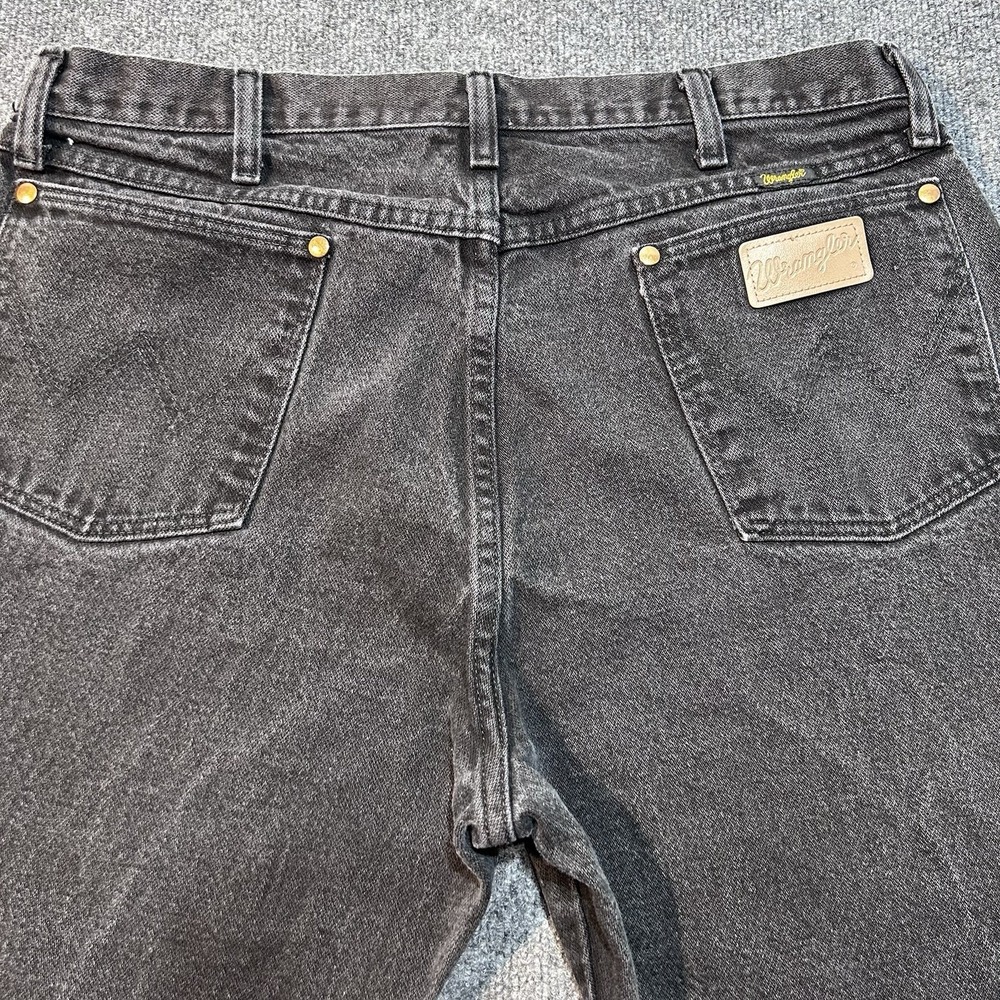 Vintage Wrangler Jeans Adult W38 L30 Black Cowboy Cut Original Fit Mens